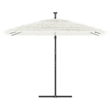 Garden Parasol with Steel Pole White 290x290x238 cm 4005085