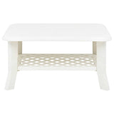 48793 Coffee Table White 90x60x46 cm Plastic