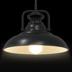 ZNTS Pendant Lamp E27 Black Ø 31 cm Iron 4103456