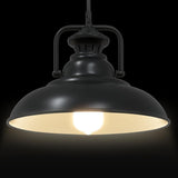 ZNTS Pendant Lamp E27 Black Ø 31 cm Iron 4103456