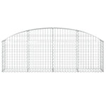 ZNTS Arched Gabion Basket 200x30x60/80 cm Galvanised Iron 153463