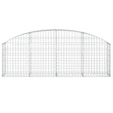 ZNTS Arched Gabion Basket 200x30x60/80 cm Galvanised Iron 153463