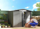 4.3 x 5ft Outdoor Garden Storage Shed - Grey Wood Effect T3398P377654