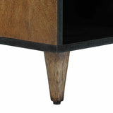 TV Cabinet with Shelf Brown 100 x 33.5 x 46 cm Solid Mango Wood 4018348