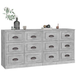 Sideboards 2 pcs Concrete Grey Engineered Wood 3185283