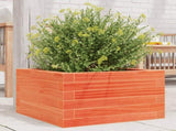Garden Planter Wax Brown 40x40x23 cm Solid Wood Pine 847180