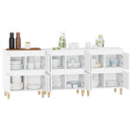 Sideboards 3 pcs White 60x35x70 cm Engineered Wood 3185767