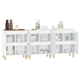 Sideboards 3 pcs White 60x35x70 cm Engineered Wood 3185767