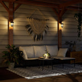 Solar Outdoor Wall Lanterns 2 pcs Warm White Flickering Flame 4008185