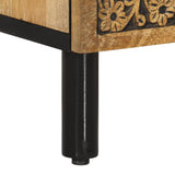 TV Cabinet 100x33x46 cm Solid Wood Mango 358230