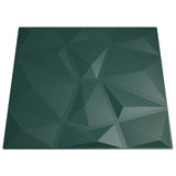Wall Panels 24 pcs Green 50x50 cm XPS 6 m Diamond 356929