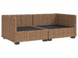 2 pcs Rattan Lounge Set with Cushions GENDT Natural Rattan 3429856