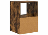 Bedside Table with Drawer 2 pcs Smoked Oak 35 x 32 x 68.5 cm 8000637