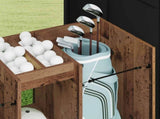 Golf Cabinet Plain Old Wood 102 x 45 x 85.5 cm 899461
