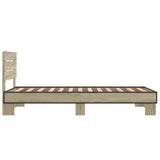 Bed Frame without Mattress Sonoma Oak 90x190 cm Single 845753