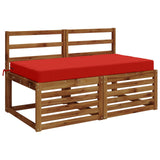 Seat Cushion SOEST 100% Polyester Red 120 x 80 x 10 cm 946814