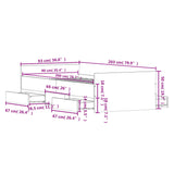 ZNTS Bed Frame without Mattress Concrete Grey 90x200 cm 3203806