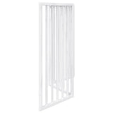 Dog Gate Foldable 3 Panels White 150 cm Poplar Wood 352182