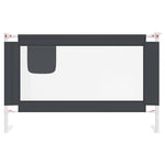 Toddler Safety Bed Rail Dark Grey 120x25 cm Fabric 10227