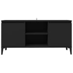 TV Cabinet with Metal Legs Black 103.5x35x50 cm 805969