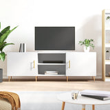 TV Cabinet White 150x30x50 cm Engineered Wood 829084