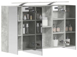 Bathroom Mirror Cabinet Concrete Grey 80 x 14.5 x 70 cm 889114