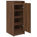 Shoe Cabinet Brown Oak 29.5x34x76 cm Engineered Wood 861865