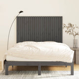 Wall Headboard Grey 146.5x3x110 cm Solid Wood Pine 824945