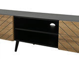 Modern Geometric TV Stand, Lowboard, TV Cabinet, TV Unit, Modern Industrial Entertainment Center, N605P438648Z