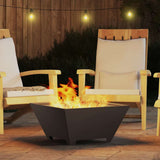 Fire Pit Black 60 x 60 x 30 cm Steel 858966