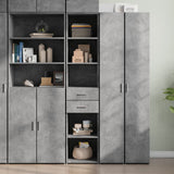 Highboard Concrete Grey 40x42.5x185 cm Engineered Wood 3281444