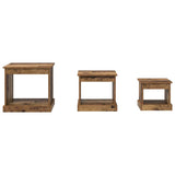 Coffee Table 3 pcs Old Wood Engineered Wood 881450