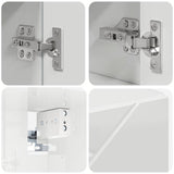 Bathroom Furniture Set 5 pcs High Gloss White 3393077