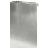 Parcel Drop Box Black 47.5 x 38 x 59 cm Galvanised Steel 874945
