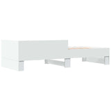 Bed Frame with Headboard White 80 x 200 cm Engineered Wood 8009035