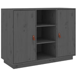 Sideboard Grey 100x40x75 cm Solid Wood Pine 820134