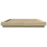 Bed Frame without Mattress Sonoma Oak 150x200 cm King Size 3281184