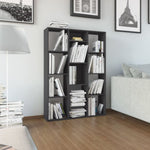 ZNTS Room Divider/Book Cabinet Grey 100x24x140 cm Engineered Wood 800443