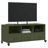 TV Cabinet Olive Green 100.5x39x43.5 cm Steel 846696