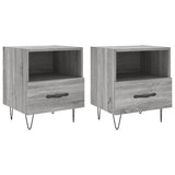 ZNTS Bedside Cabinets 2 pcs Grey Sonoma 40x35x47.5 cm Engineered Wood 827433