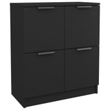 Sideboards 2 pcs Black 60x30x70 cm Engineered Wood 3115805