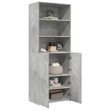 Highboard Concrete Grey 70x42.5x185 cm Engineered Wood 3281374