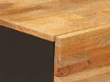 Side Cabinet Brown 80 x 33 x 75 cm Solid Mango Wood 4018323