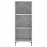 Highboard Concrete Grey 34.5x34x180 cm Engineered Wood 3198981