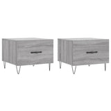 Coffee Tables 2 pcs Grey Sonoma 50x50x40 cm Engineered Wood 829393