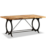 Dining Table Solid Rough Mango Wood 180 cm 244801