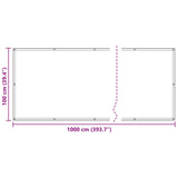 Balcony Screen Taupe 100 x 1000 cm Oxford Fabric 42030741