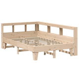 Bookcase Bed without Mattress 120x190cm Small Double Solid Wood Pine 3324556