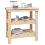 Work Bench 78,5x50x80 cm Solid Wood Pine 823639