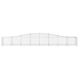 Arched Gabion Baskets 3 pcs 400x50x40/60 cm Galvanised Iron 3145918